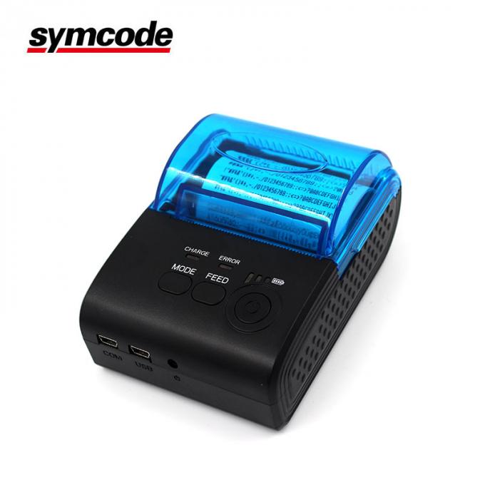 Symcode 58mm θερμικό παραλαβών εγχειρίδιο εκτυπωτών/ασύρματο εκτυπωτών Bluetooth λυσσασμένο