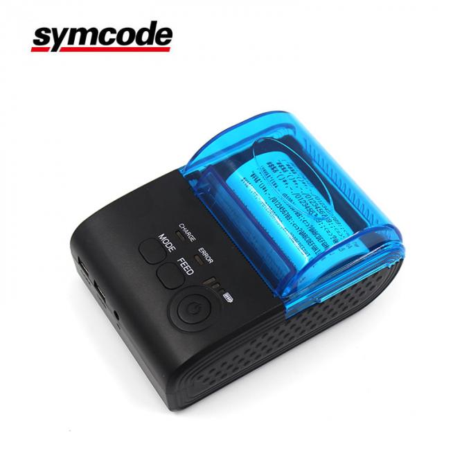 Symcode 58mm θερμικό παραλαβών εγχειρίδιο εκτυπωτών/ασύρματο εκτυπωτών Bluetooth λυσσασμένο